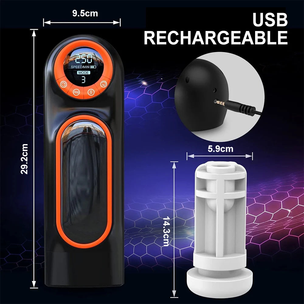 Masażer Męskiej Przyjemności - funkcje ssania , Ciągnięcia , Wibracji